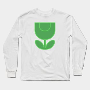 Tulip Line Green Long Sleeve T-Shirt